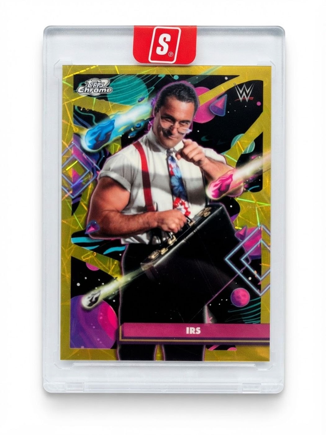 2026 Topps Chrome WWE Cosmic IRS Gold Refractor #98 13/50