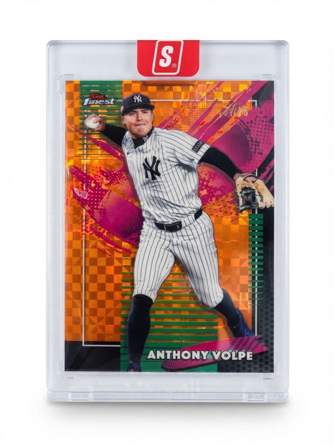 2026 Topps Finest Anthony Volpe Orange Refractor #233 17/25