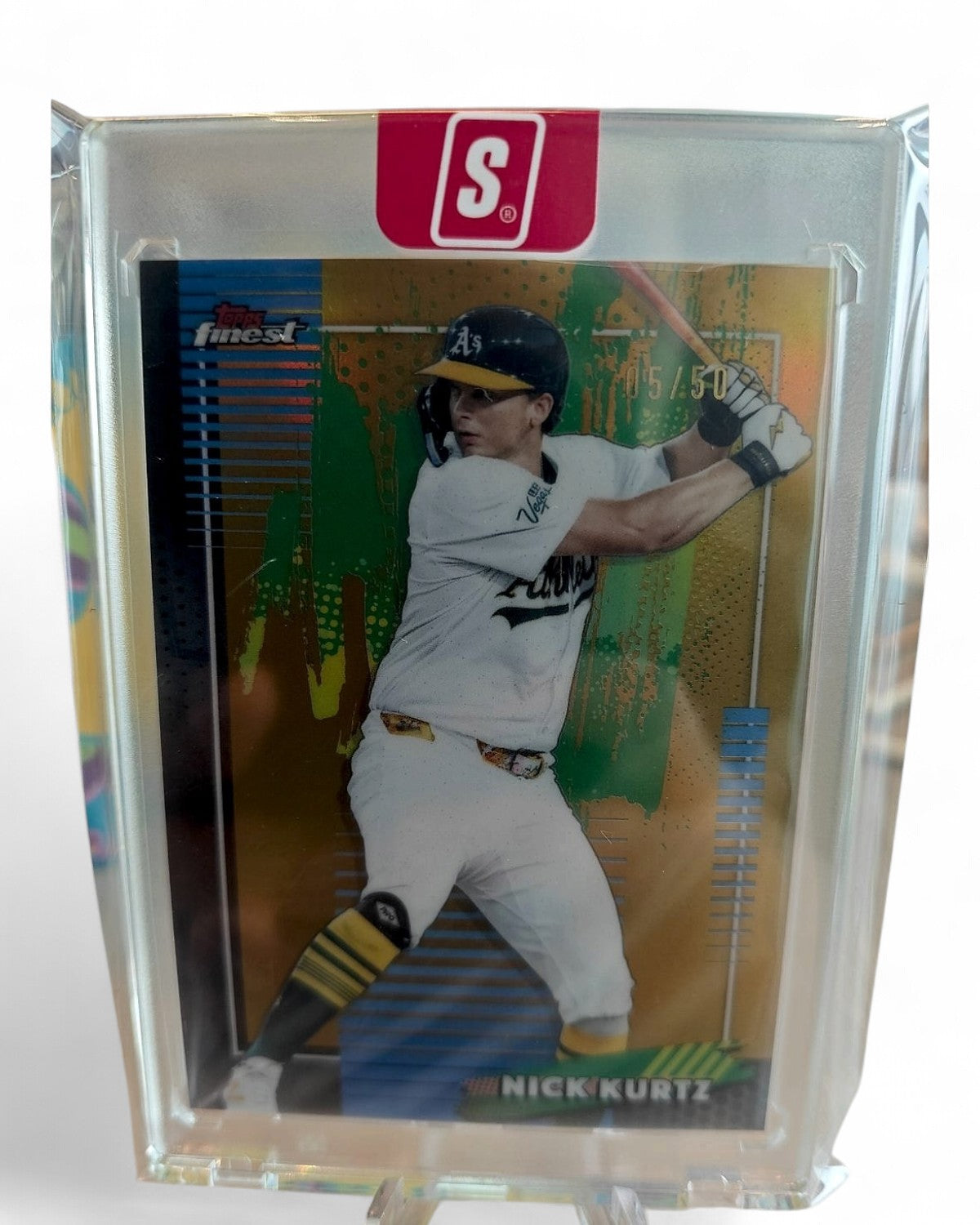 2026 Topps Finest Nick Kurtz Gold Refractor #88 05/50