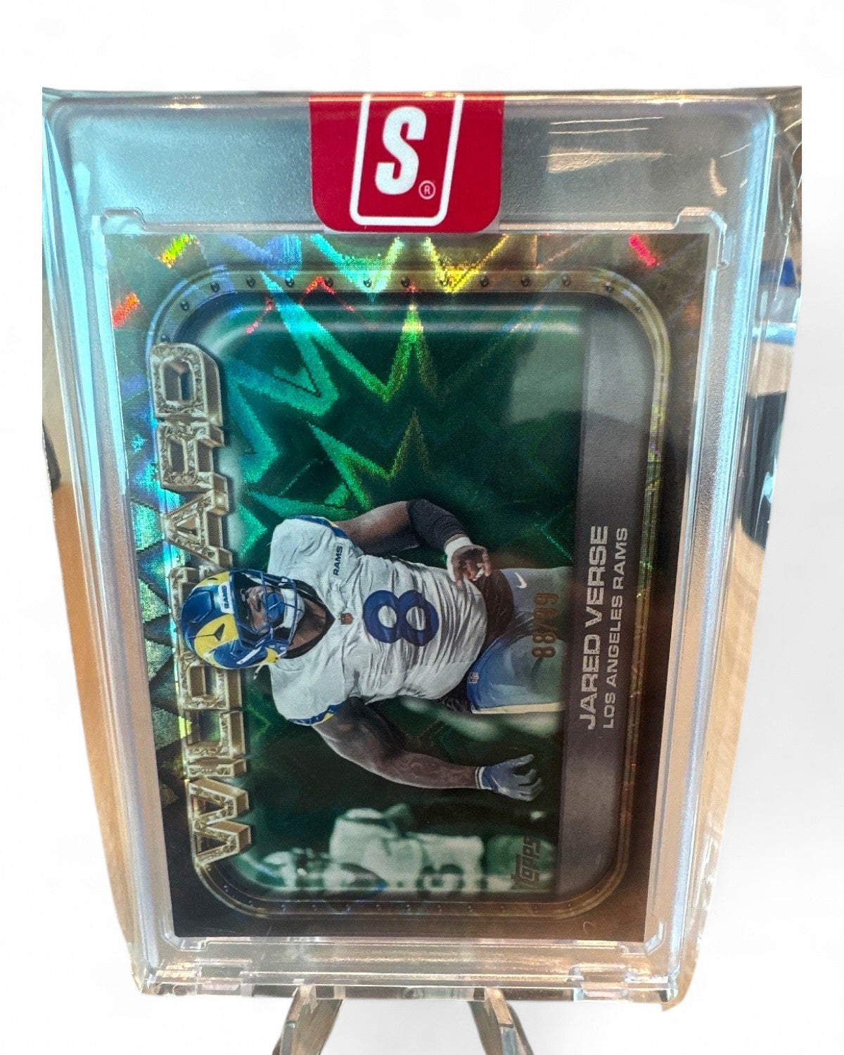 2026 Topps Flagship Football Wild Card Moments Jared Verse Green #WC-23 88/99