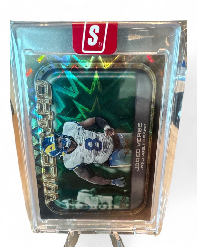 2026 Topps Flagship Football Wild Card Moments Jared Verse Green #WC-23 88/99