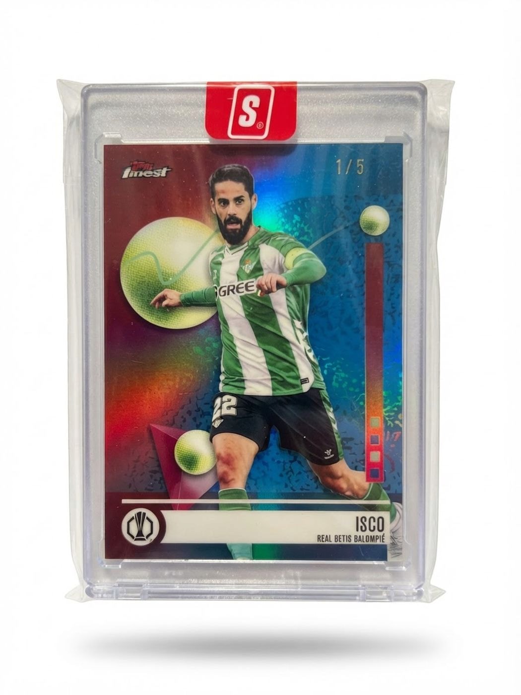 2026 Topps Finest UEFA Europa League Isco Red Refractor #107 1/5