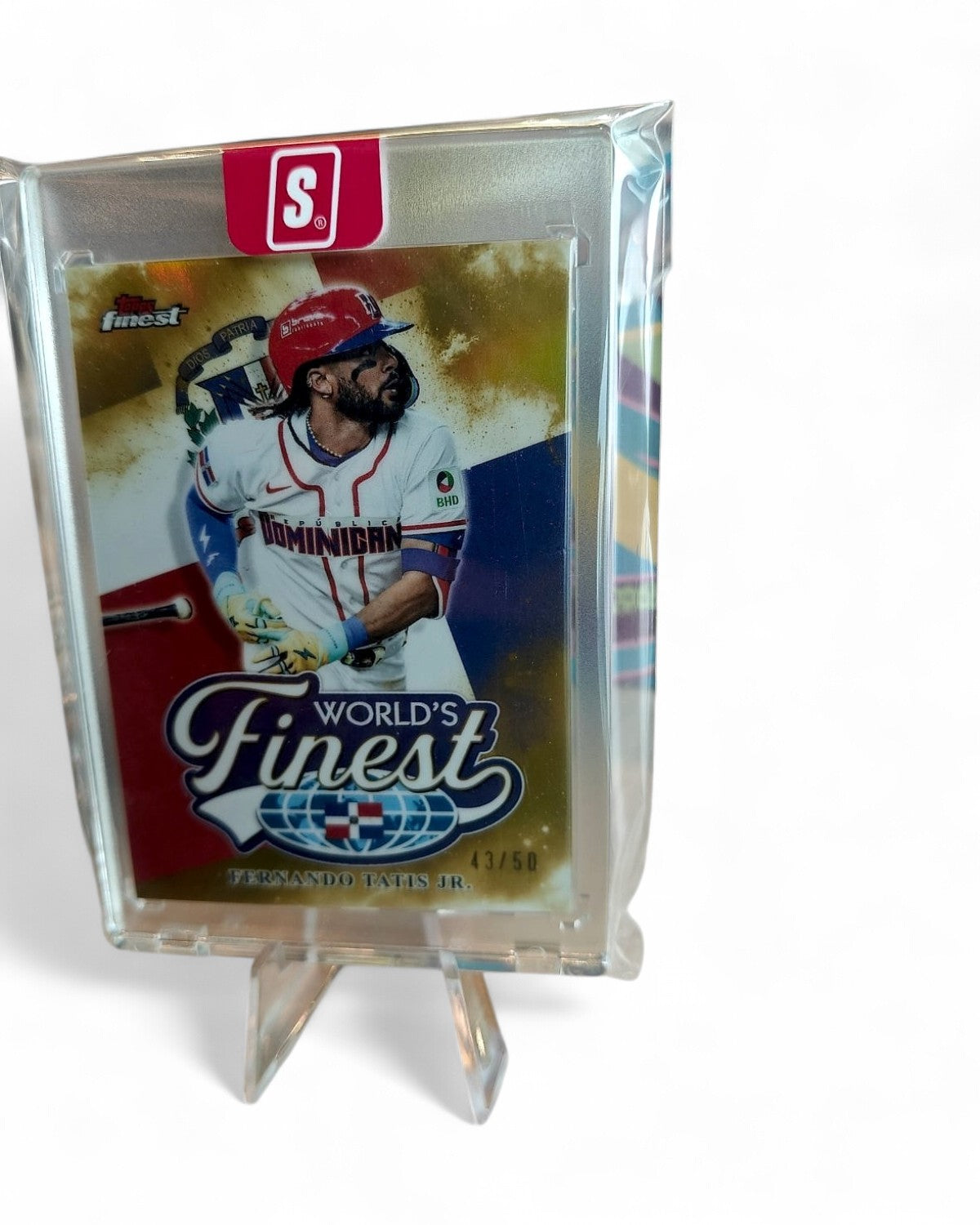 2026 Topps Finest World’s Finest Fernando Tatis Jr. Gold #WF-18 43/50