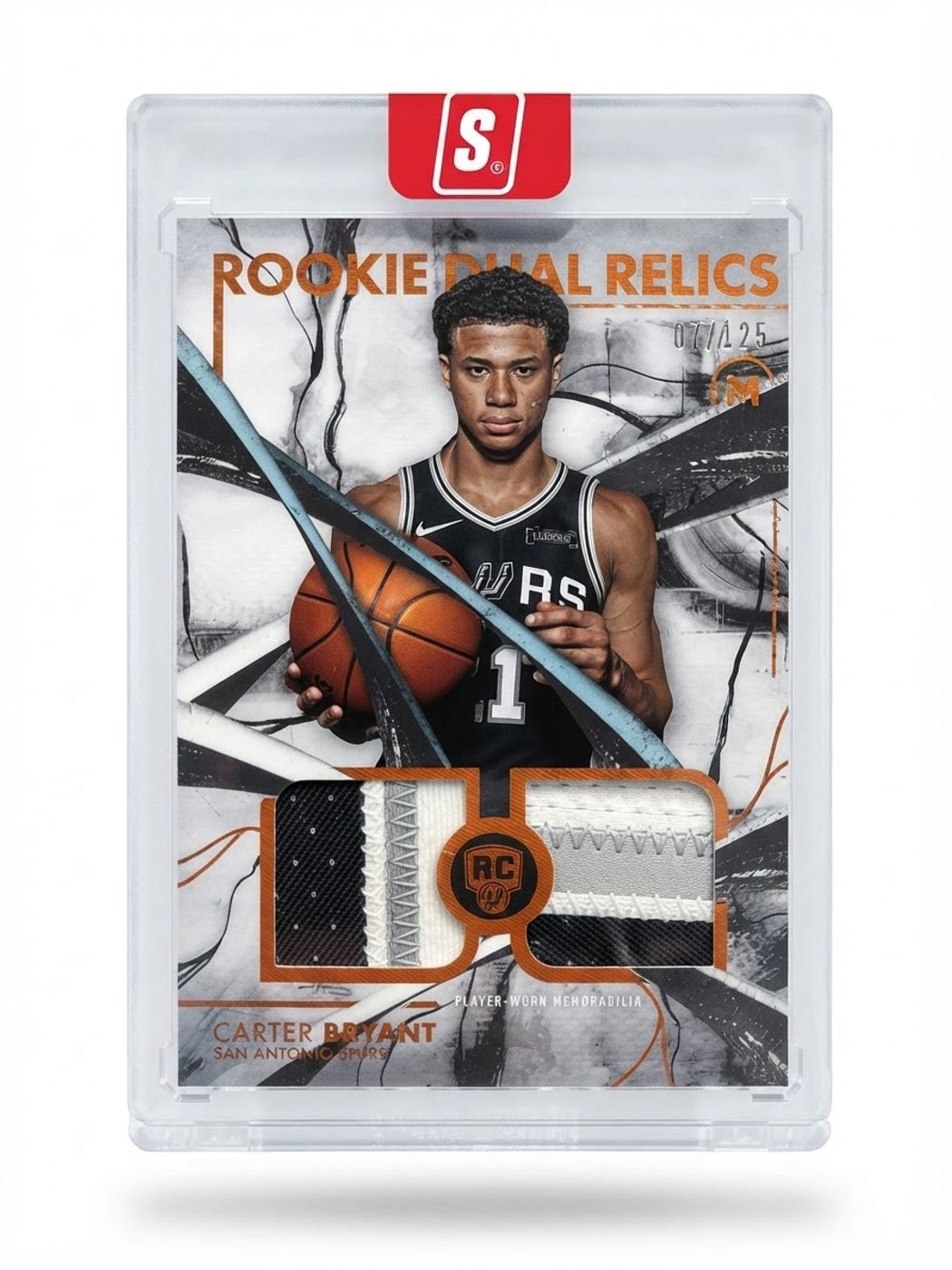 2026 Topps Motif Basketball Dual Relics Carter Bryant #MRD-CB Rookie 07/25