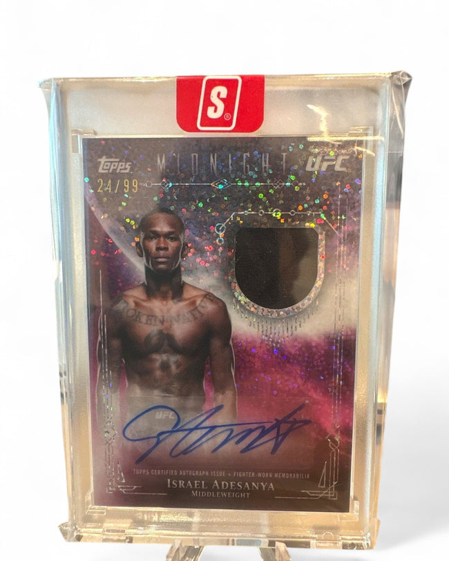 2026 Topps Midnight UFC Relic Autographs Israel Adesanya Twilight #VRA-IA Auto 24/99