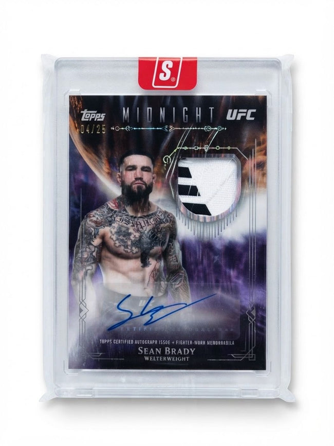 2026 Topps Midnight UFC Relic Autographs Sean Brady Dusk #VRA-SB Auto 40/75