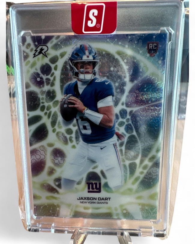 2026 Topps Protonyx Resurgence Giants Jaxson Dart Refractor #PT-10 Rookie