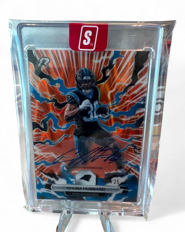 2026 Topps Riot Panthers Chuba Hubbard Orange #14 Auto 04/25