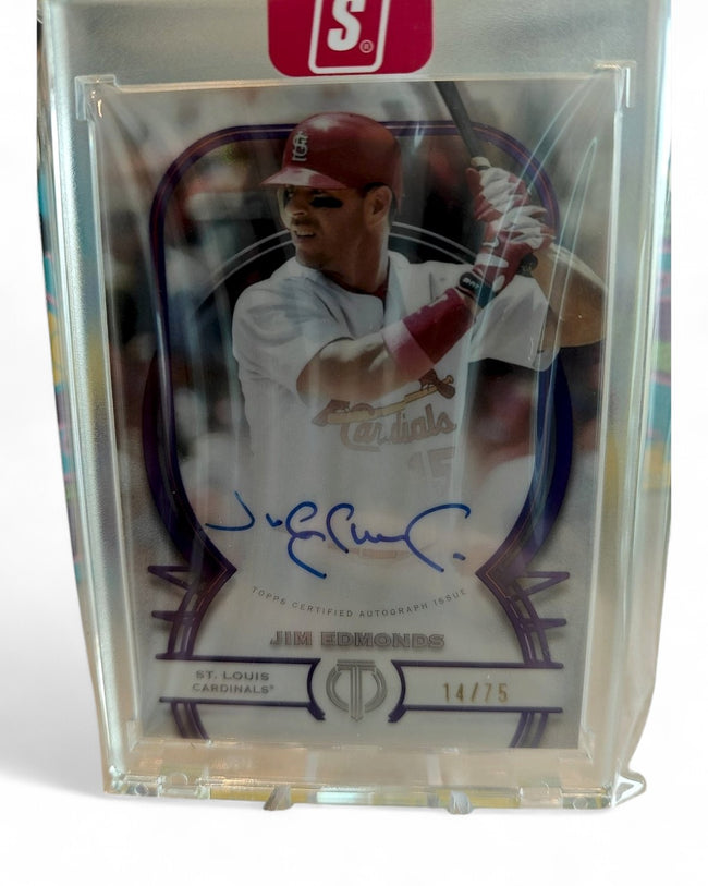 2026 Topps Tribute Autograph Jim Edmonds Gold #TA-JE Auto 14/75