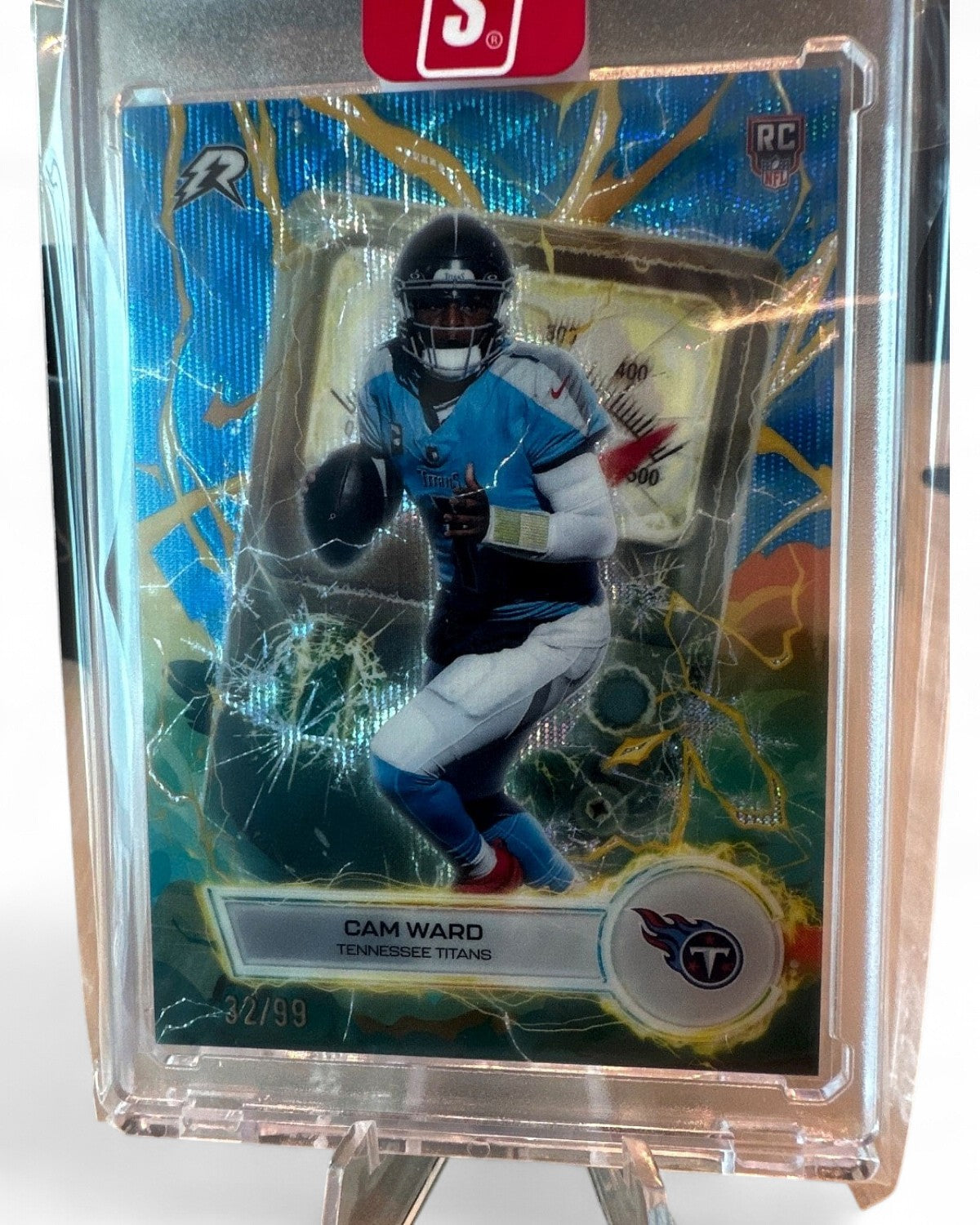 2026 Topps Voltage Voltaic Tennessee Titans Cam Ward Blue #VT-1 Rookie 32/99