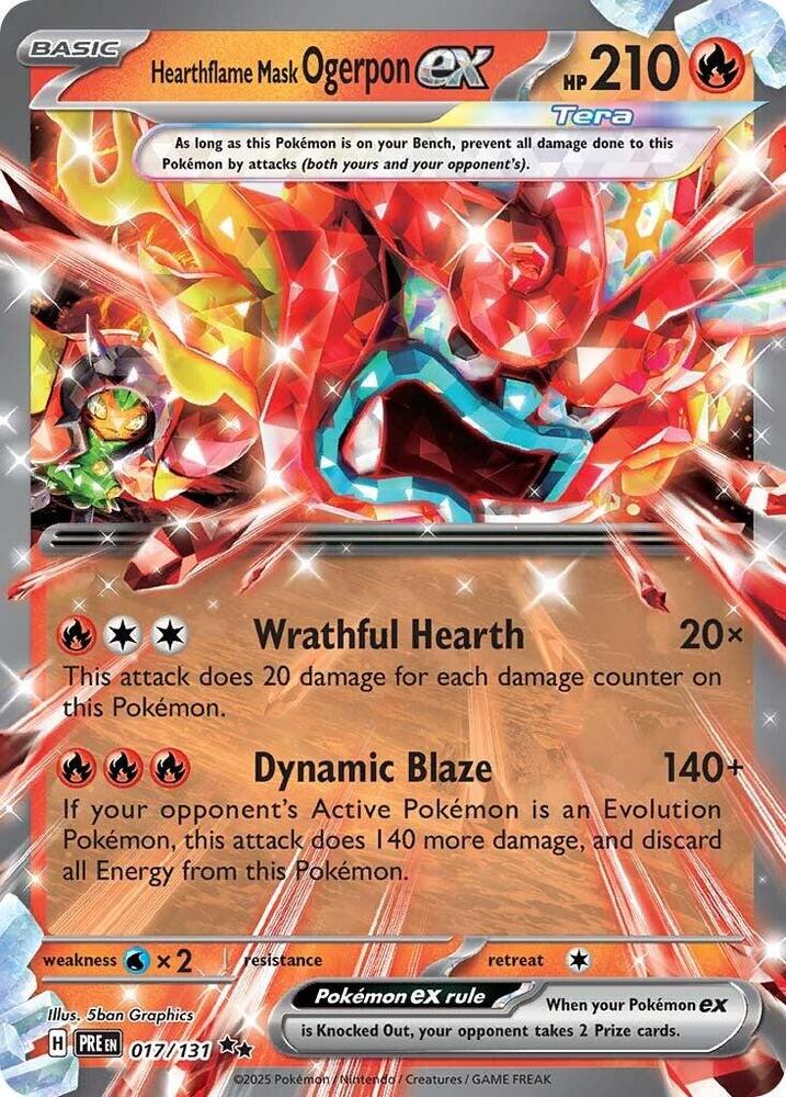 Hearthflame Mask Ogerpon Ex 017/131