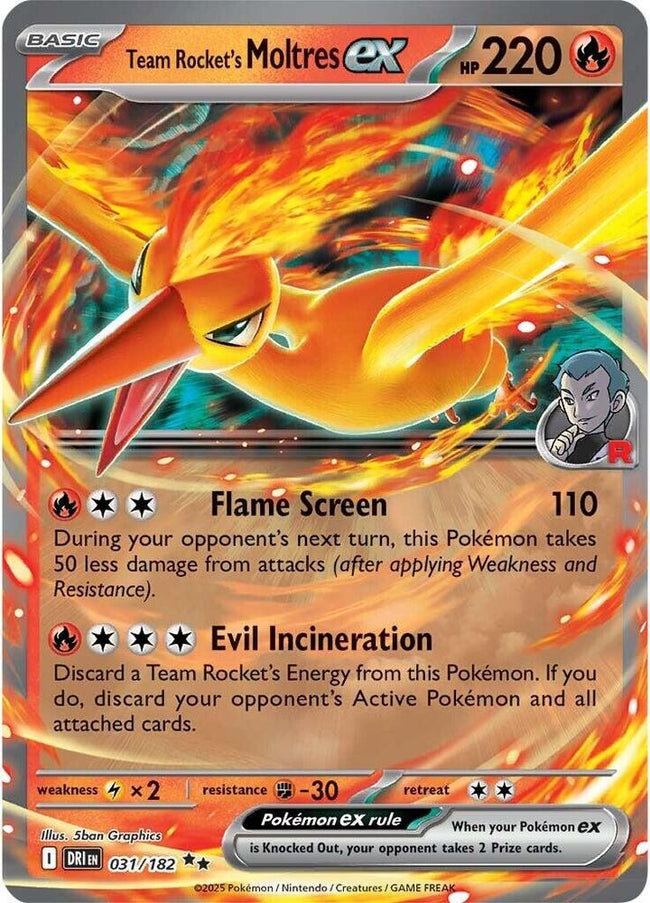 Team Rocket's Moltres Ex 031/182