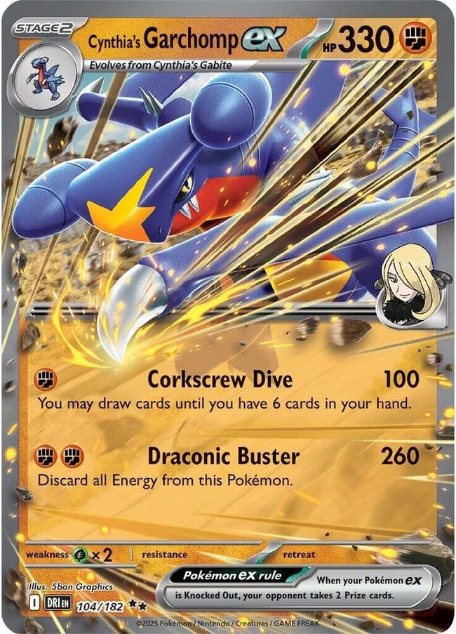 Cynthia's Garchomp Ex 104/182