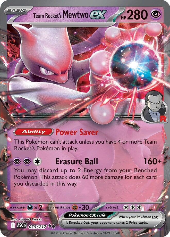 Team Rocket's Mewtwo Ex 079/217