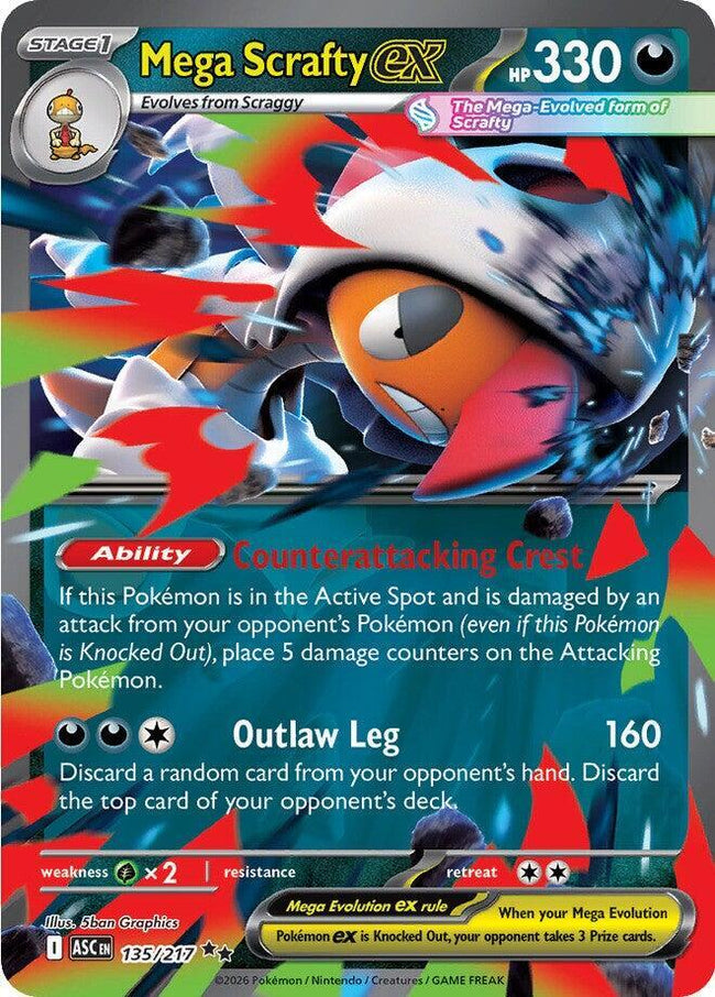 Mega Scrafty Ex 135/217