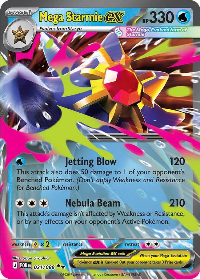 Mega Starmie Ex 021/088