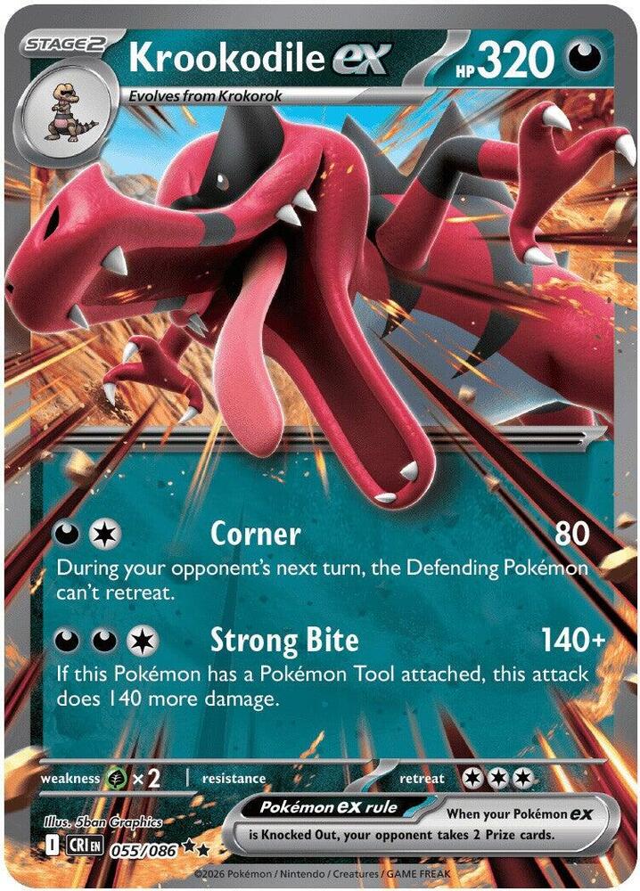 Krookodile Ex 055/086