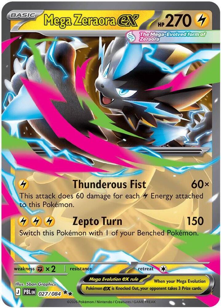 Mega Zeraora Ex 027/084