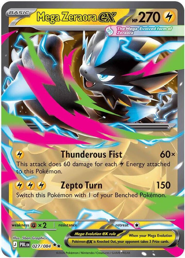 Mega Zeraora Ex 027/084
