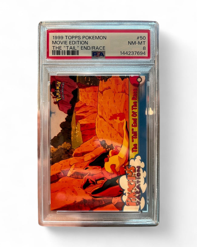 1999 Topps Pikachu, Raichu, Charizard #50 PSA 8