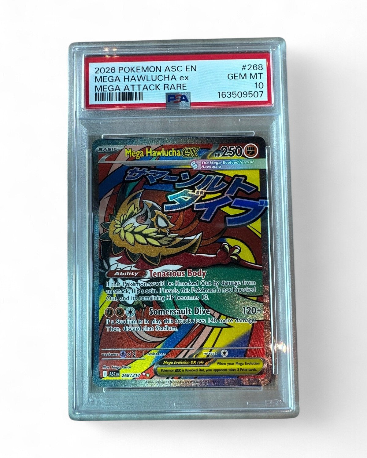 2026 Ascended Heroes Mega Hawlucha Ex 268/217 PSA 10