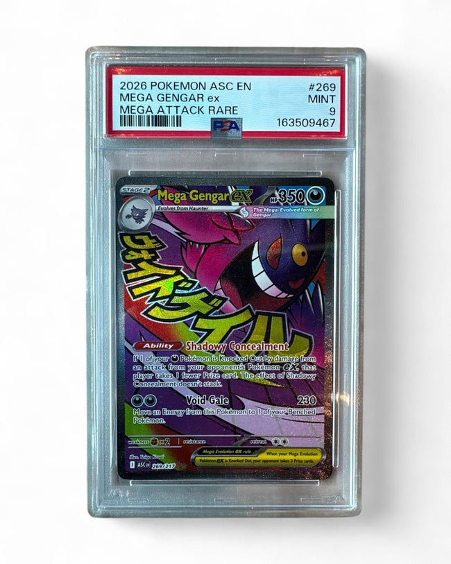 2026 Ascended Heroes Mega Gengar Ex 269/217 PSA 9