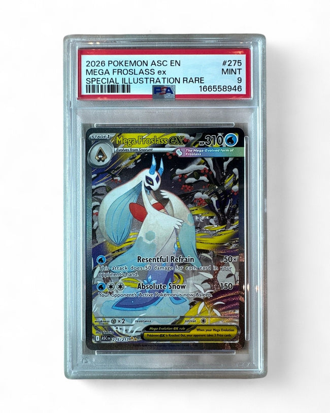 2026 Ascended Heroes Mega Froslass Ex 275/217 PSA 9