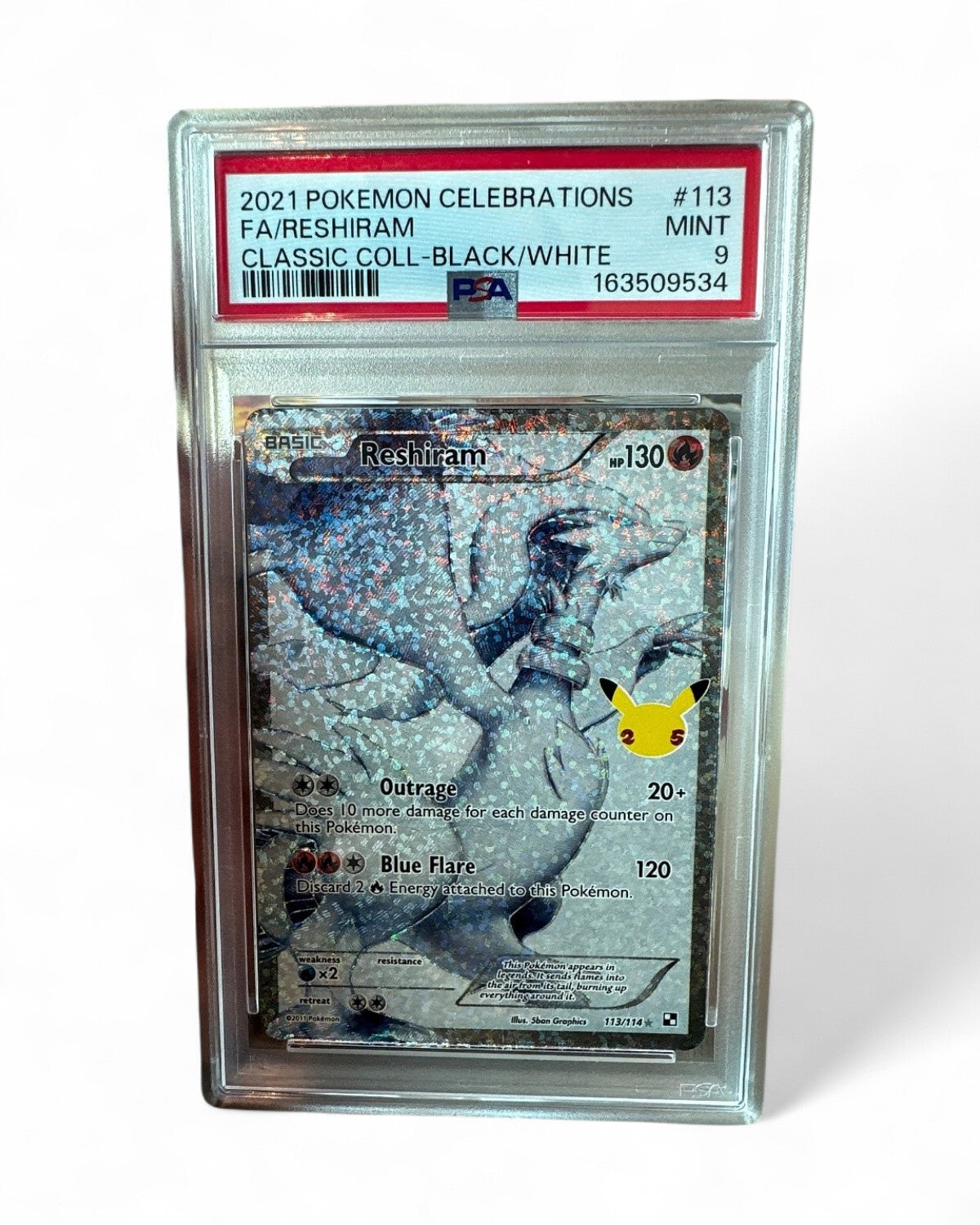 2021 Celebrations: Classic Collection Reshiram 113/114 PSA 9