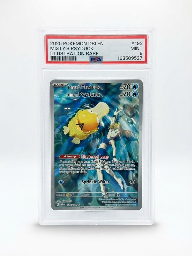 2025 Destined Rivals Misty's Psyduck 193/182 PSA 9