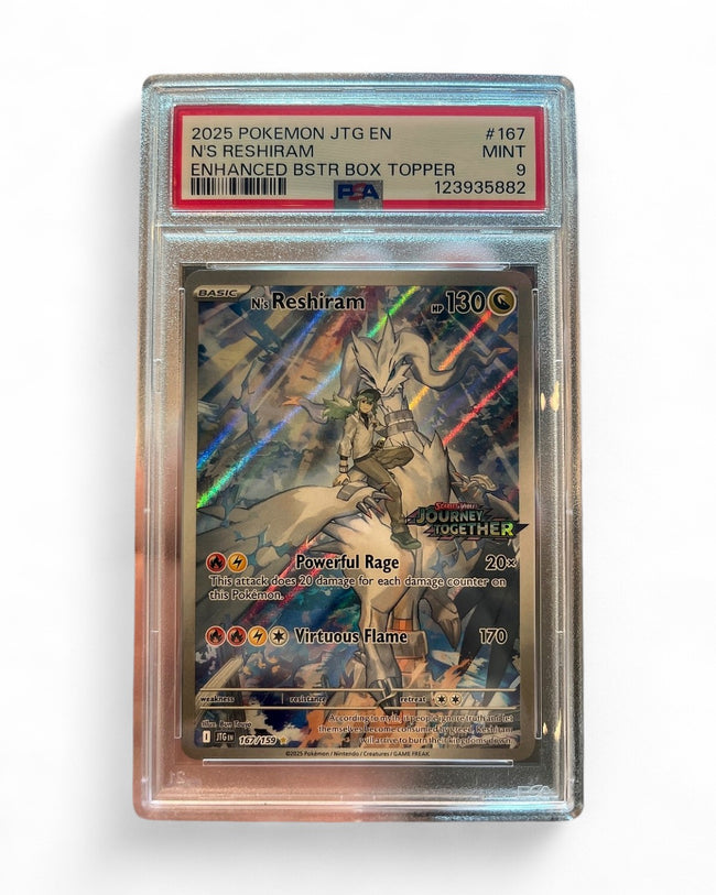 2025 Journey Together N's Reshiram 167/159 PSA 9
