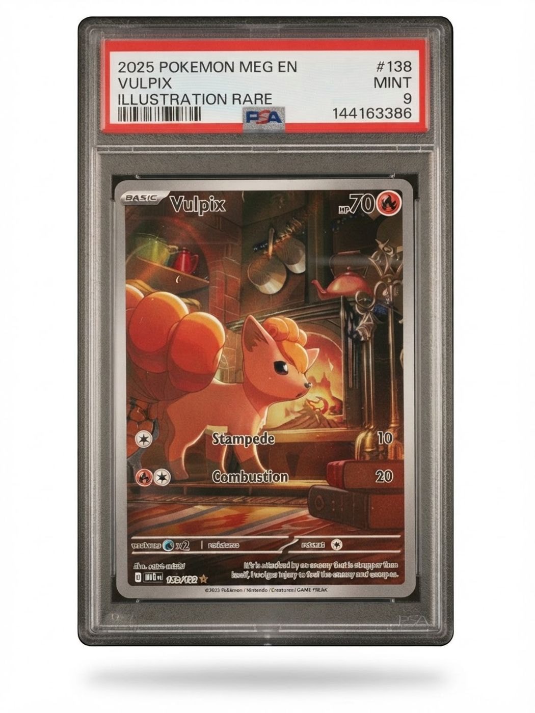 2025 Mega Evolution Vulpix 138/132 PSA 9
