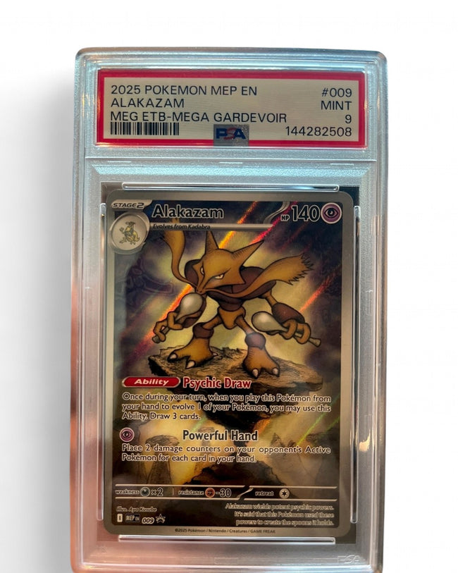 2025 Mega Evolution Promo Alakazam 009 PSA 9