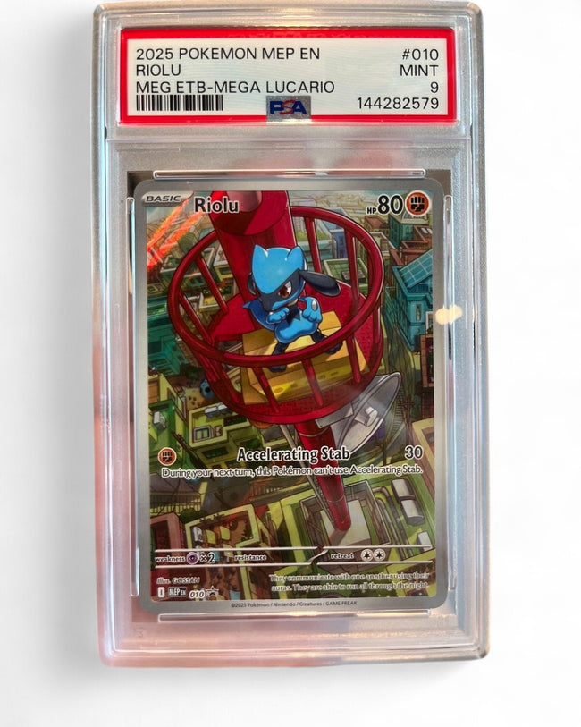 2025 Mega Evolution Promo Riolu 010 PSA 9