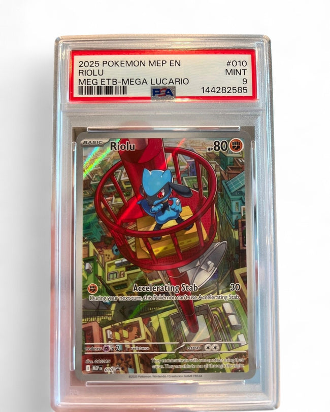 2025 Mega Evolution Promo Riolu 010 PSA 9