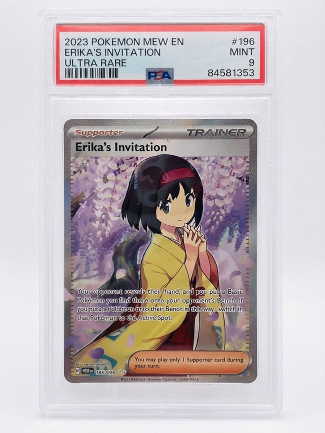 2023 Scarlet & Violet 151 Erika's Invitation 196/165 PSA 9