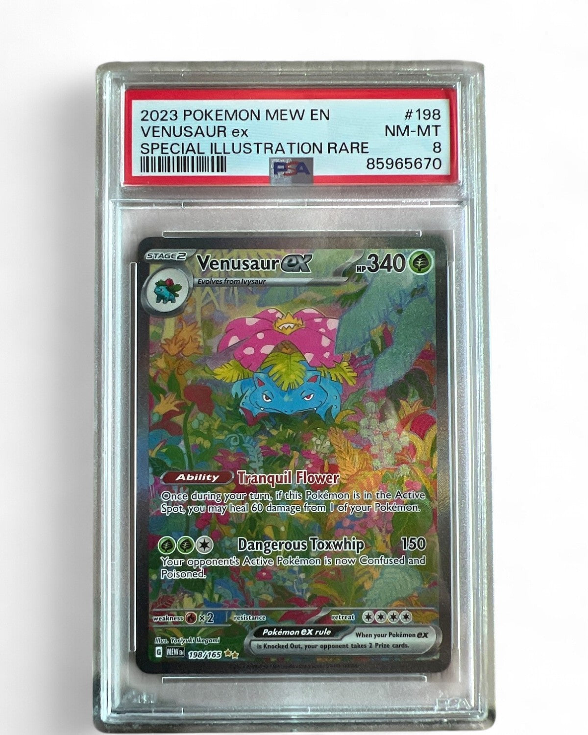2023 Scarlet & Violet 151 Venusaur Ex 198/165 PSA 8