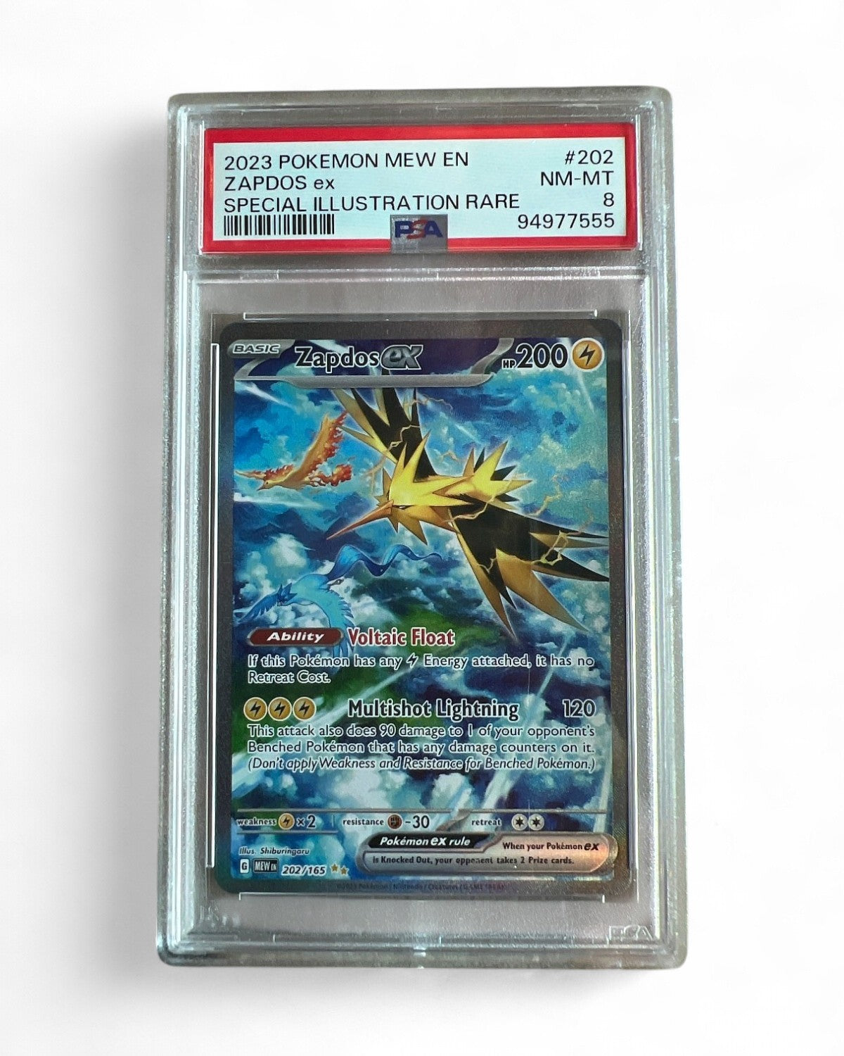 2023 Scarlet & Violet 151 Zapdos Ex 202/165 PSA 8