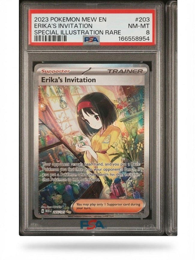 2023 Scarlet & Violet 151 Erika's Invitation 203/165 PSA 8