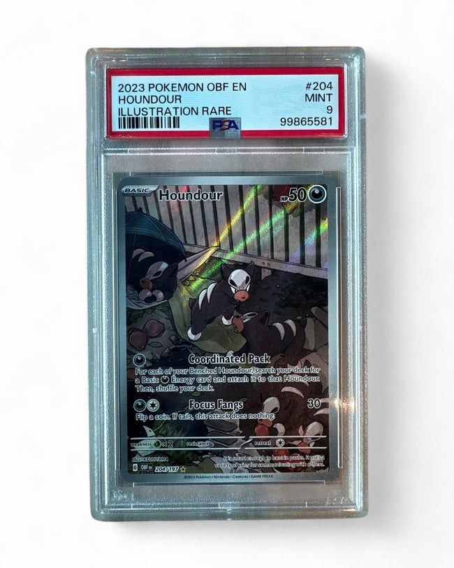 2023 Obsidian Flames Houndour 204/197 PSA 9