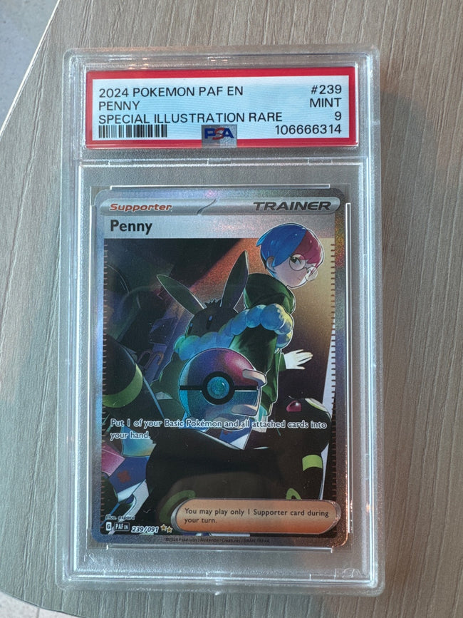 2024 Paldean Fates Penny 239/091 PSA 9