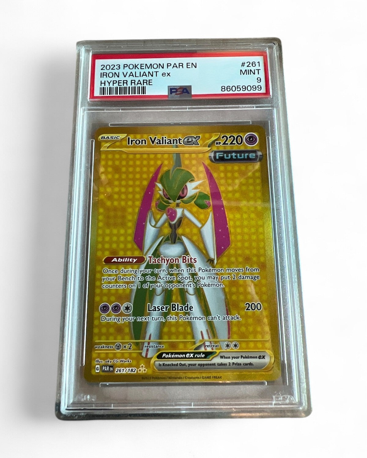 2023 Paradox Rift Iron Valiant Ex 261/182 PSA 9