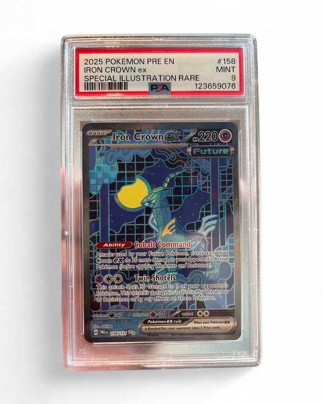 2025 Prismatic Evolutions Iron Crown Ex 158/131 PSA 9