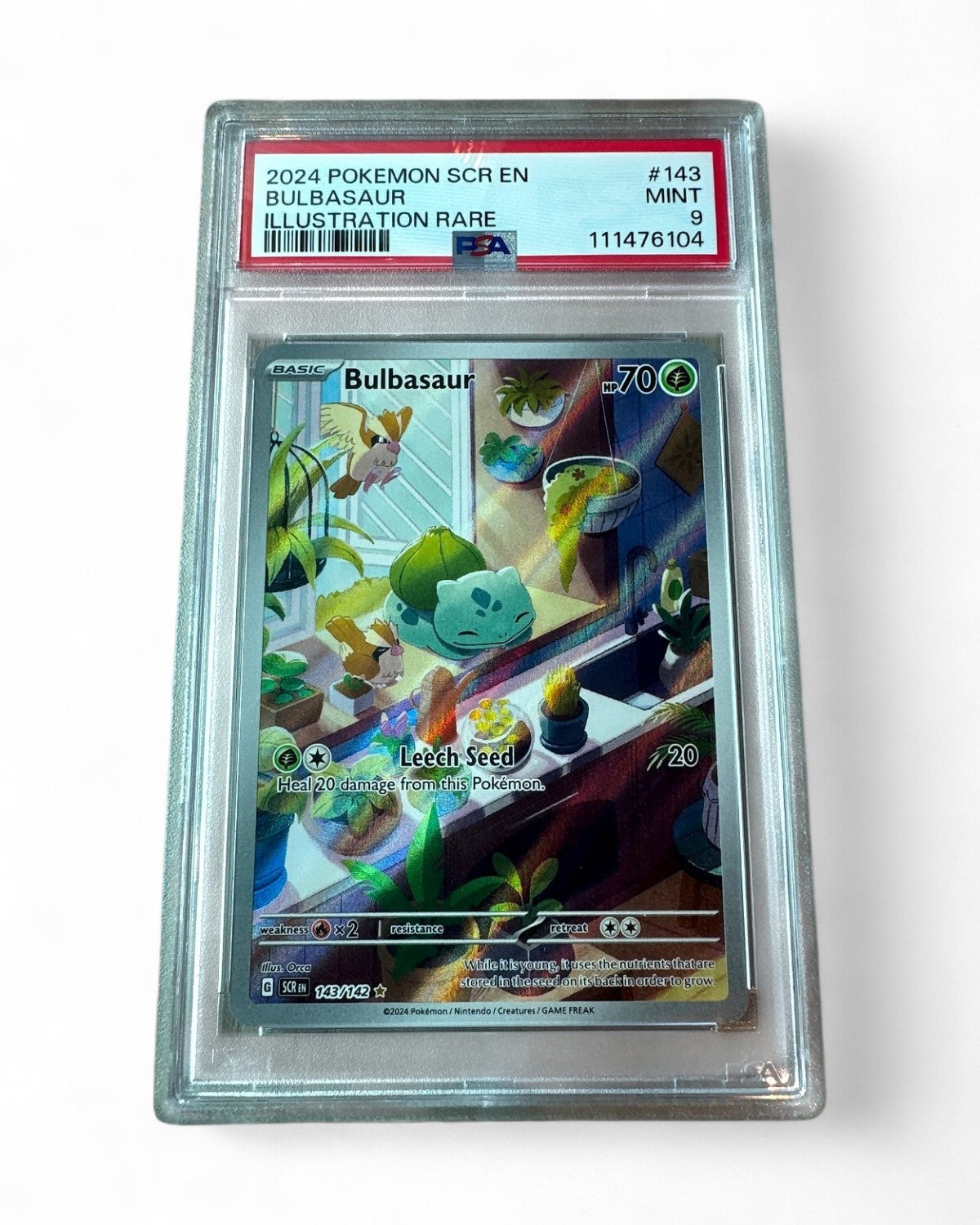 2024 Stellar Crown Bulbasaur 143/142 PSA 9