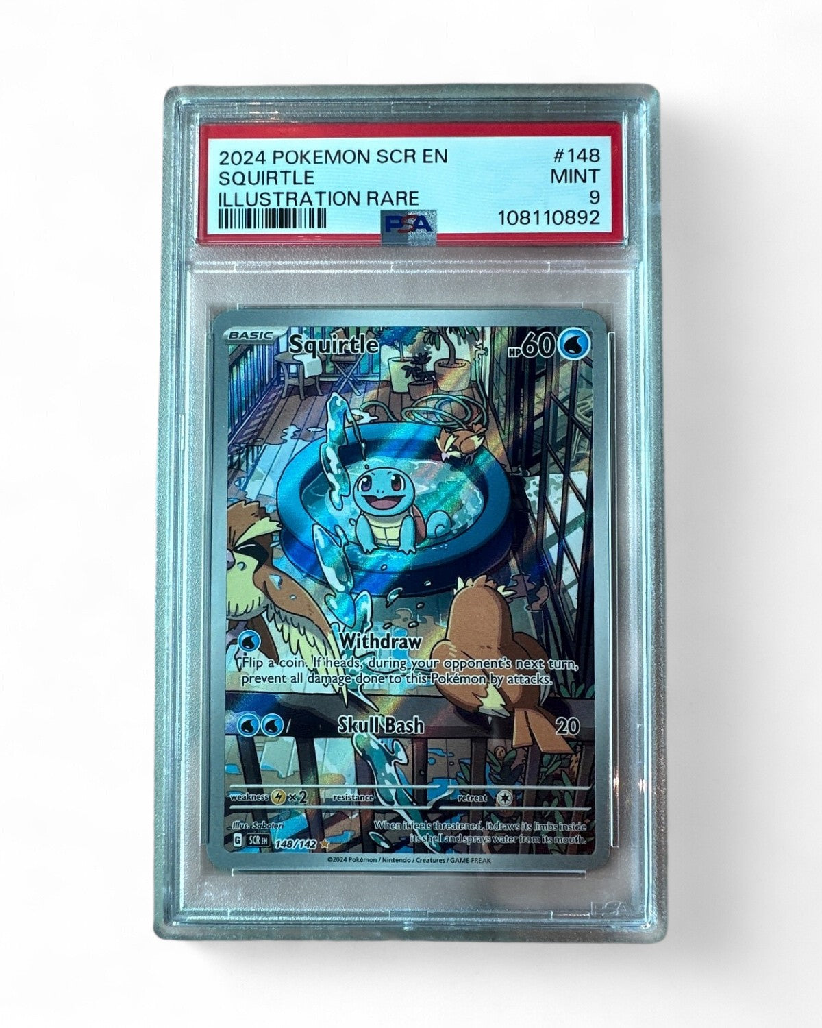 2024 Stellar Crown Squirtle 148/142 PSA 9