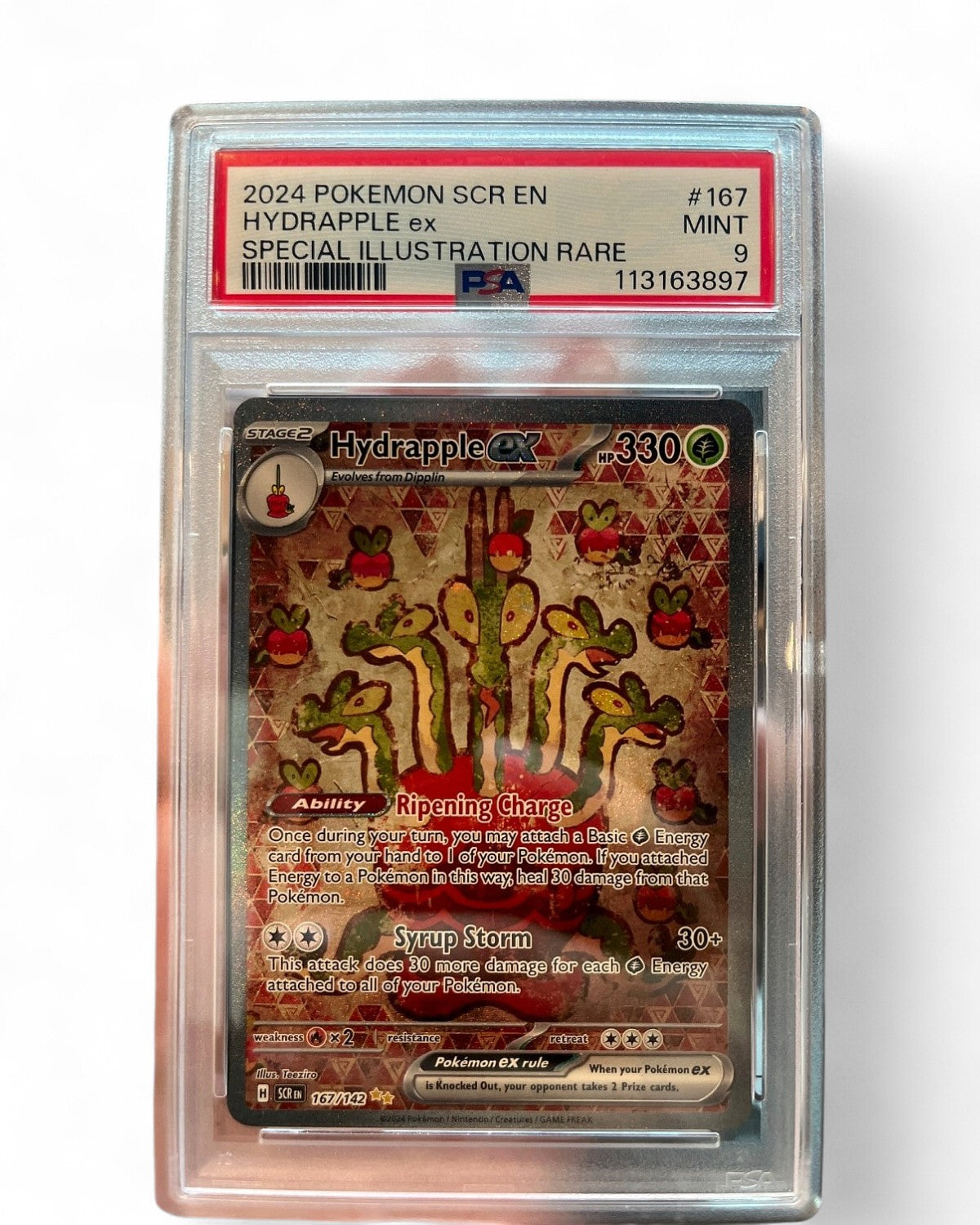 2024 Stellar Crown Hydrapple Ex 167/142 PSA 9