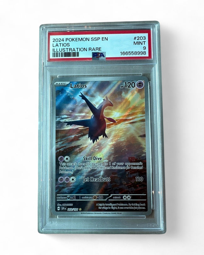 2024 Surging Sparks Latios 203/191 PSA 9