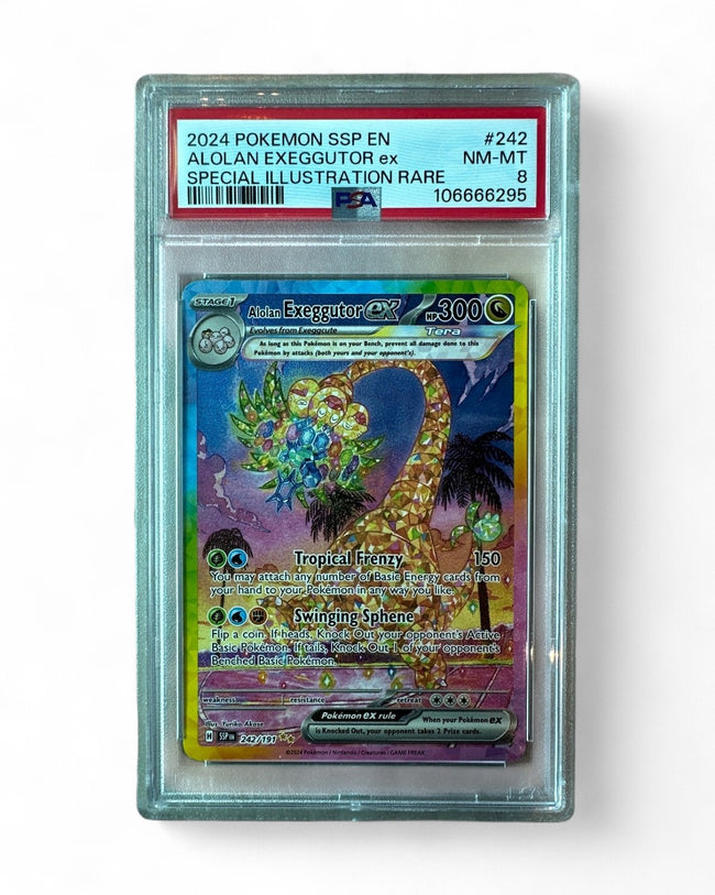 2024 Surging Sparks Alolan Exeggutor Ex 242/191 PSA 8