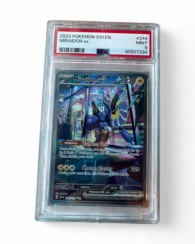 2023 Scarlet & Violet Base Set Miraidon Ex 244/198 PSA 9