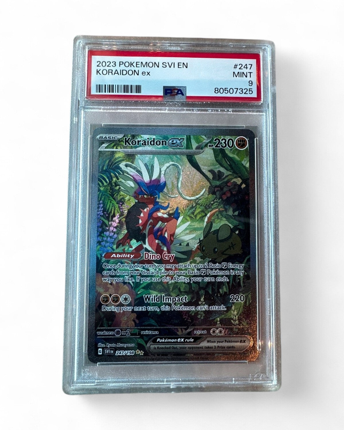 2023 Scarlet & Violet Base Set Koraidon Ex 247/198 PSA 9