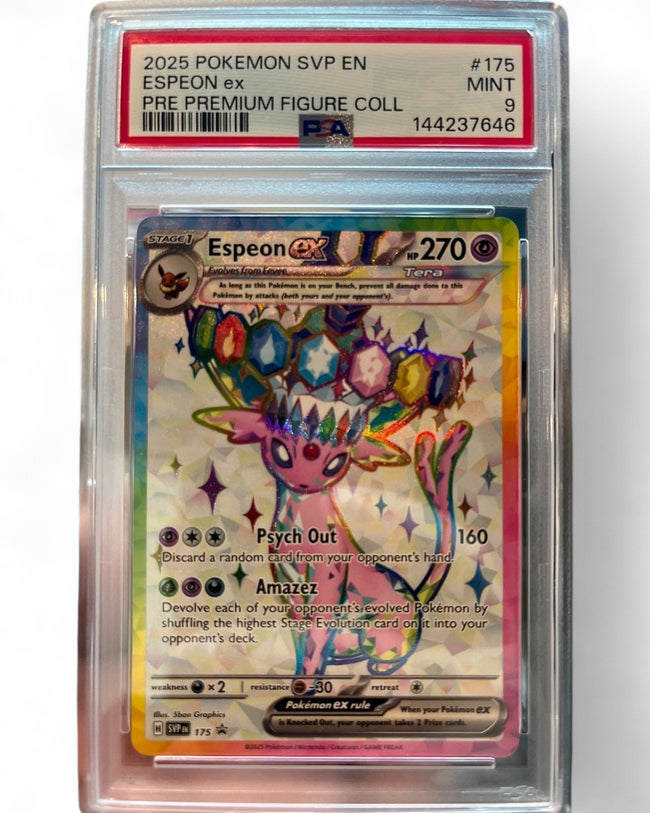 2025 Scarlet & Violet Promo Cards Espeon Ex 175 PSA 9